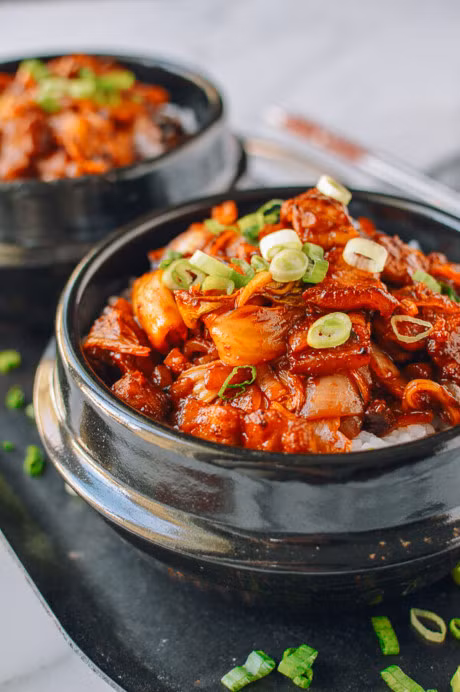 Thit ba chi rang kim chi la mieng, chi 10 phut la xong - Anh 6