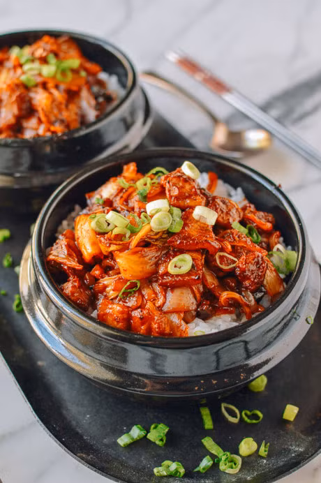 Thit ba chi rang kim chi la mieng, chi 10 phut la xong - Anh 5