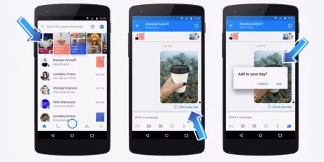 Facebook ra mat tinh nang Messenger Day gan giong Snapchat Stories - Anh 1