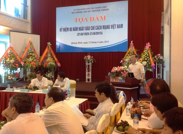 Ông Nguyễn Thái Thiên - Phó Cục trưởng Cục Báo chí, Bộ Thông tin và Truyền thông - phát biểu tại buổi tọa đàm