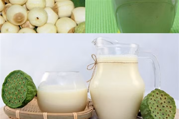 Bé còi đến mấy cũng tăng cân vù vù nhờ sữa hạt sen mẹ làm theo cách này