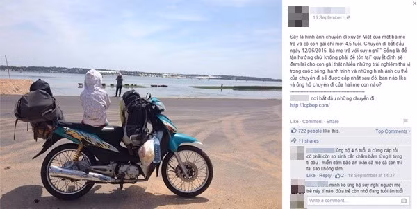 Những ông bố, bà mẹ cho con đi “phượt” từ bé gây tranh cãi