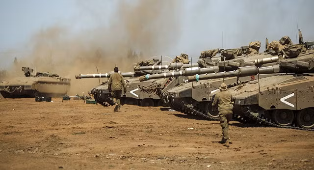 Binh lính Israel tập trận ở gần cao nguyên Golan năm 2017