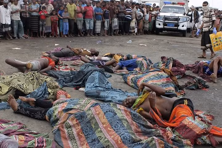 42 người tị nạn Somali đã bị sát hại ở ngoài khơi Yemen. Ảnh AP
