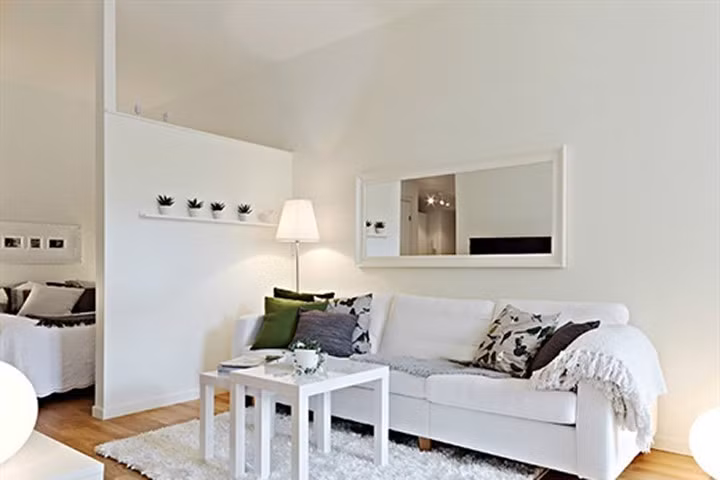 Nội thất cá tính trong căn hộ trắng phong cách Scandinavian rộng 40m2