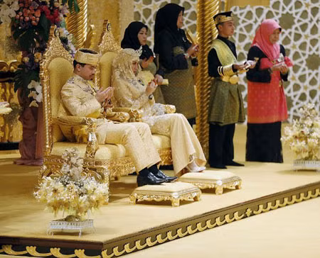 Đám cưới vàng của hoàng gia Brunei