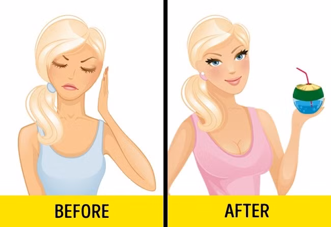 Nước dừa giúp hồi phục cơ thể Nước dừa giúp hồi phục cơ thể