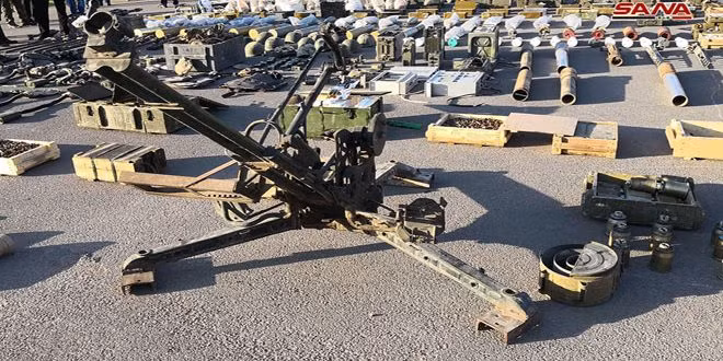Quân đội Syria phát hiện lượng vũ khí lớn 