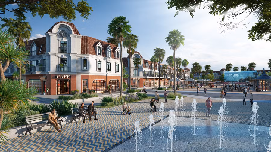 Thiết kế thông minh cùng kiến trúc sang trọng của shophouse phân khu Ocean Residence tại NovaWorld Phan Thiet.