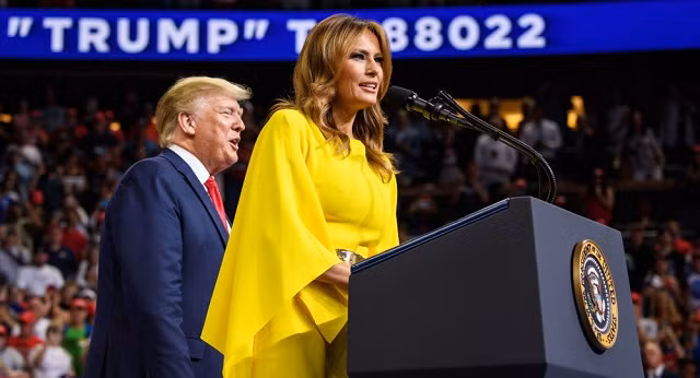 Bà Melania cùng chồng là TT Donald Trump