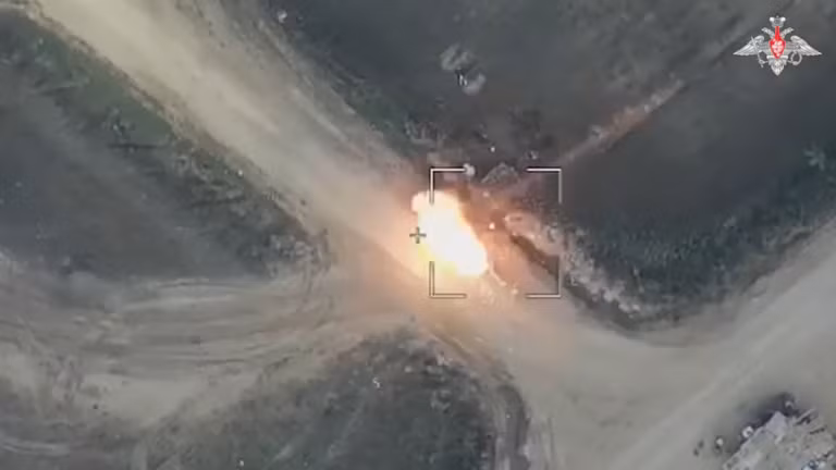 UAV Nga tấn công mục tiêu ở Ukraine.