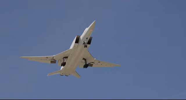 Máy bay ném bom chiến lược Tu-22M3M của Nga.