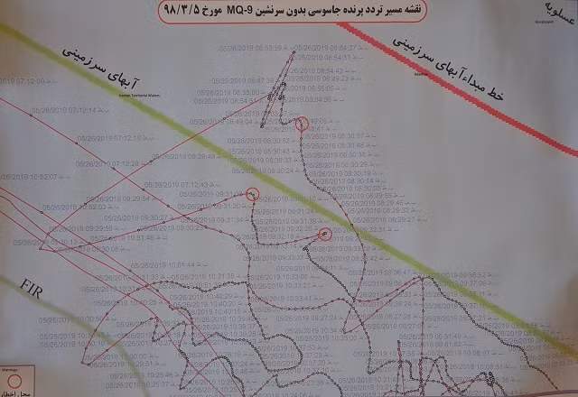 Bản đồ Bộ trưởng Ngoại giao Iran Mohammad Javad Zarif công bố