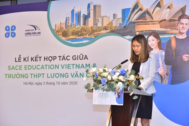 Bà Đào Mai Anh – Chủ tịch HĐQT SACE Education Vietnam cam kết cung cấp một chương trình đào tạo theo tiêu chuẩn quốc tế của SACEi.