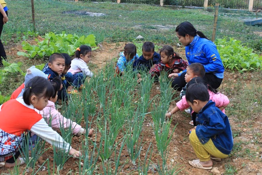 Tại nhiều địa phương vùng khó, vì thiếu nhân lực nên áp lực công việc, trách nhiệm của giáo viên mầm non rất lớn.