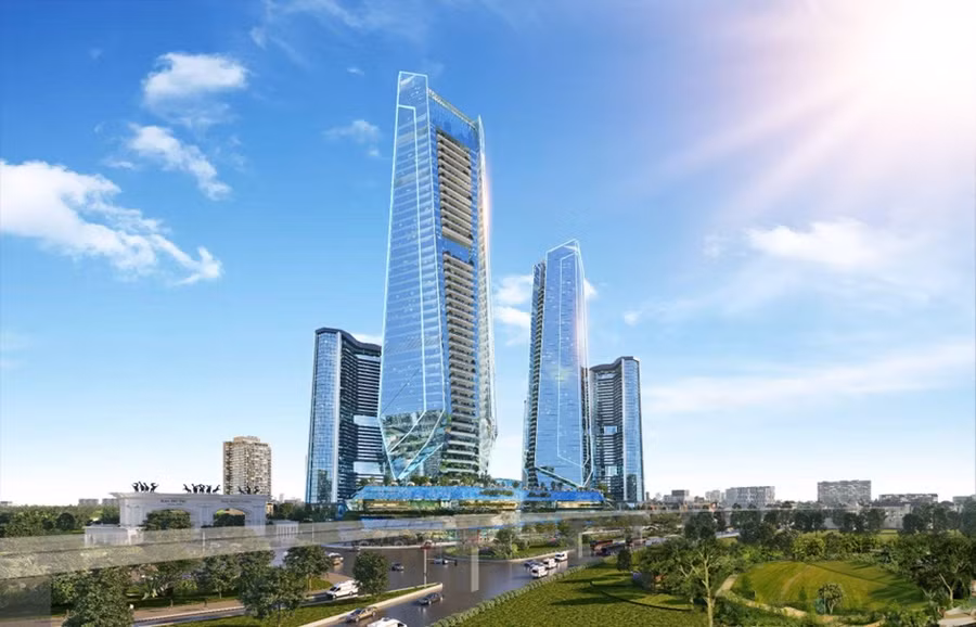 Dự án Sunshine Wonder Tower - Khu phức hợp lớn nhất Hà Nội có quy mô 5ha, bao gồm 5 tòa tháp cao từ 35 đến 47 tầng với điểm nhấn là Trung tâm R&amp;D nghiên cứu công nghệ AI; hệ thống văn phòng làm việc và các trung tâm tổ chức hội nghị quốc tế, hỗ trợ khởi nghiệp sáng tạo công nghệ, Co-Working Spaces; Game Center, khách sạn quốc tế 6 sao; hệ thống căn hộ dịch vụ và chuỗi tiện ích - dịch vụ đa năng đáp ứng mọi nhu cầu về nghiên cứu, làm việc, nghỉ dưỡng, giải trí và mua sắm thông minh.