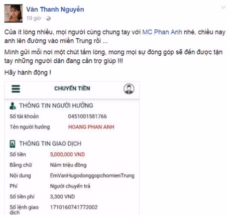 Nghe si Viet dong loat keu goi cong dong chung suc ung ho mien Trung - Anh 2
