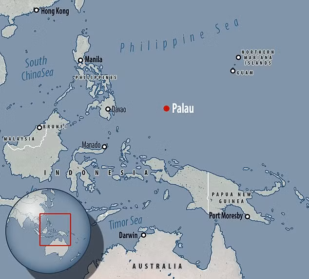Vị trí quần đảo Palau