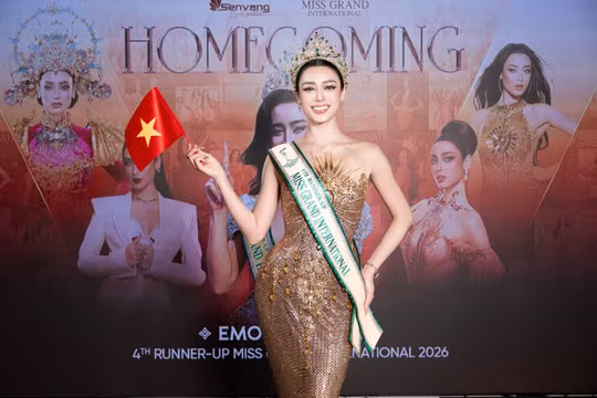 Emoura Phạm được chào đón nồng nhiệt sau thành tích Á hậu 4 Miss Grand International