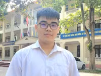 Phạm Trần Tuấn Phong, học sinh lớp 12 Trường THPT Thái Thuận.