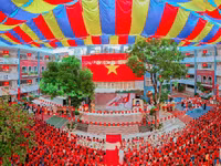 Trường học Thủ đô chuẩn bị cho khai giảng năm học mới (Ảnh TL).