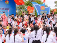 Học sinh Việt Yên với nhiều hoạt động sôi nổi.