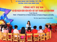 Trường Mầm non Minh Khai gieo mầm nét đẹp thanh lịch, văn minh từ tuổi thơ.