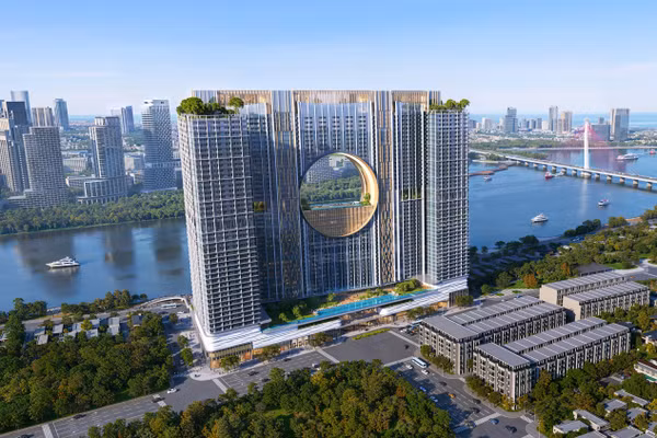 Phối cảnh dự án Sun Galaxy Complex. 