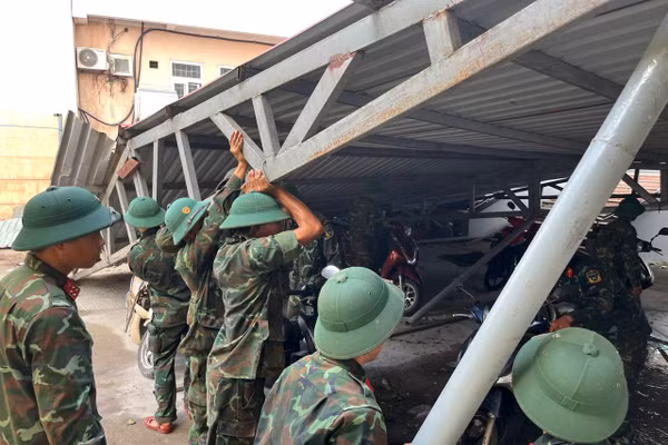 Thiệt hại do bão số 13 gây ra ở Gia Lai.