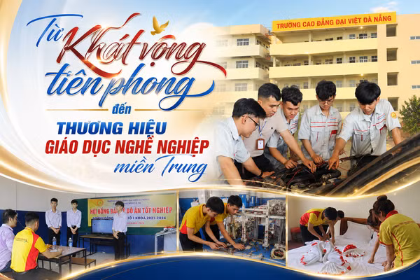 Sinh viên Trường Cao đẳng Đại Việt Đà Nẵng trong giờ thực hành.