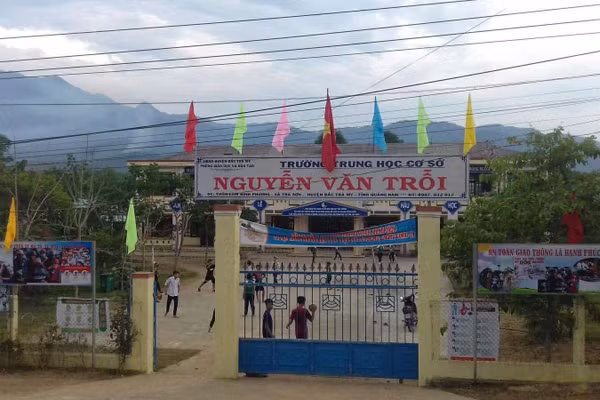 Trường THCS Nguyễn Văn Trỗi (xã Trà My, TP Đà Nẵng). 