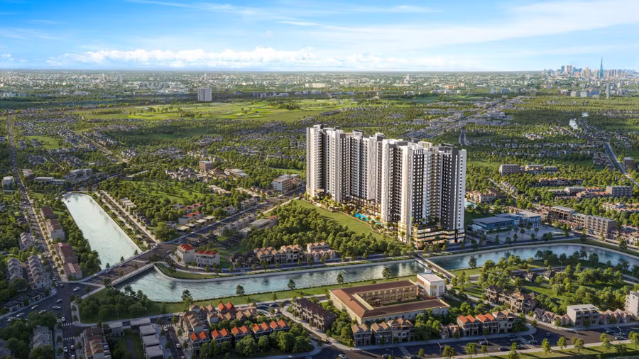 Phối cảnh tổng thể dự án The Emerald Garden View (Nguồn: The Emerald).