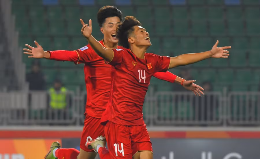 Quốc Việt được bổ sung lên U23 Việt Nam sau màn trình diễn ấn tượng ở U20 châu Á.