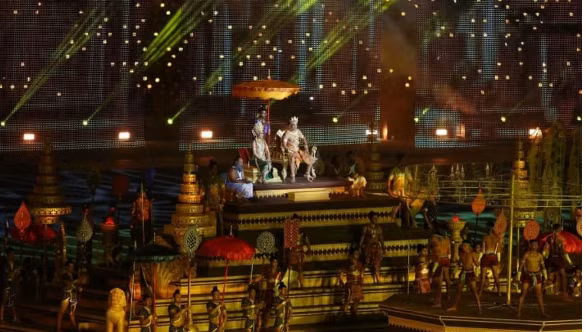 Mô phỏng vương triều Angkor và những chiến binh.