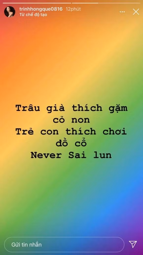Chia sẻ ẩn ý của Hồng Quế sau khi Huỳnh Anh có tình mới.