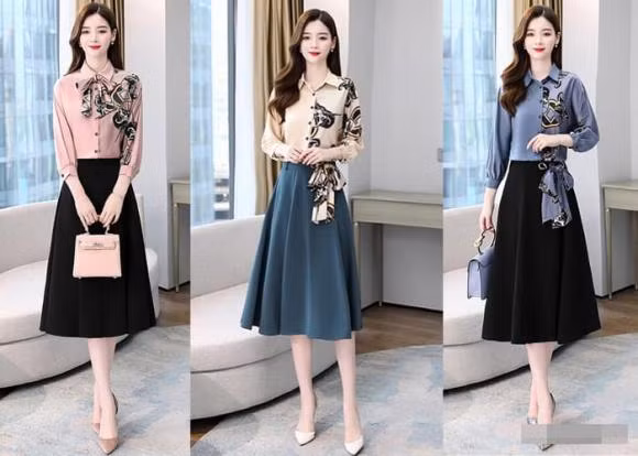 áo sơ mi mặc với váy gì, áo sơ mi, mẹo mặc đẹp, thời trang công sở
