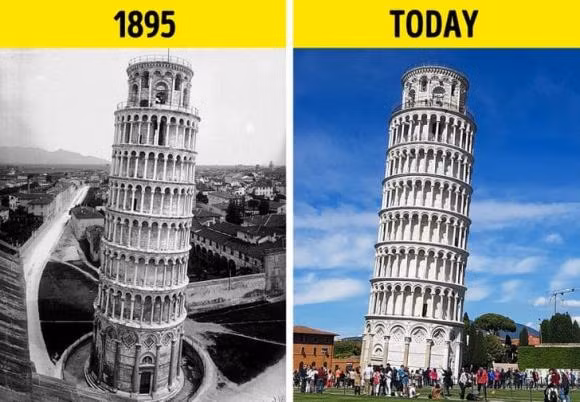 Tháp nghiêng Pisa, Ý.