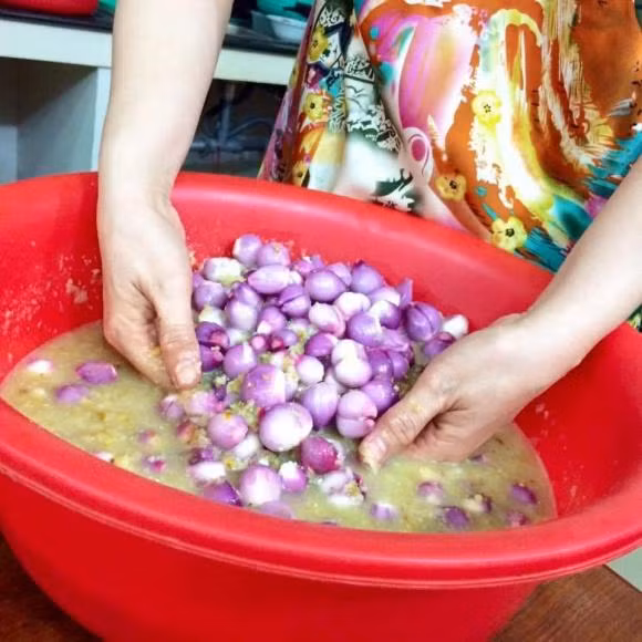 dưa hành, cách muối dưa hành, món ngon 
