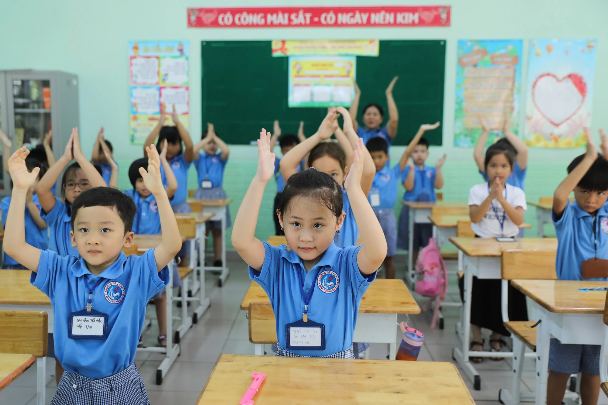 Học sinh Trường Tiểu học Đinh Tiên Hoàng (Quận 1, TPHCM). Ảnh: INT. Học sinh Trường Tiểu học Đinh Tiên Hoàng (Quận 1, TPHCM). Ảnh: INT.
