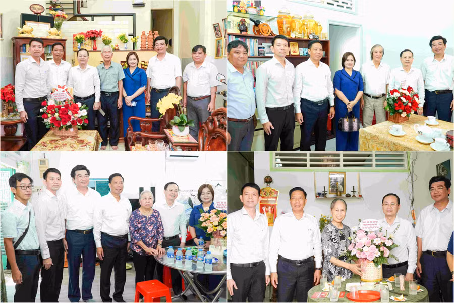 Bí thư Thành uỷ Cần Thơ thăm, chúc mừng nhà giáo lão thành nhân dịp 20/11.