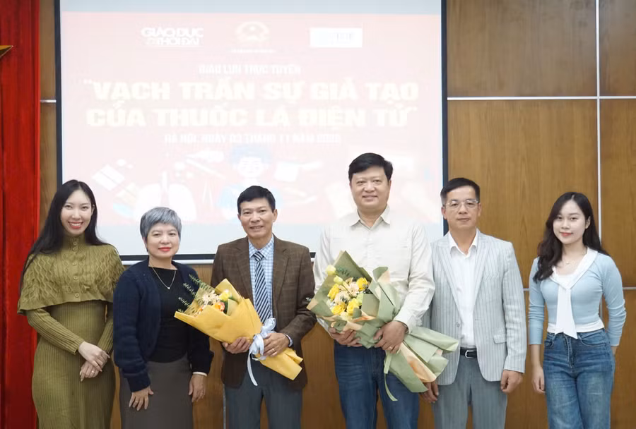 Giao lưu trực tuyến: 'Vạch trần sự giả tạo của thuốc lá điện tử' 