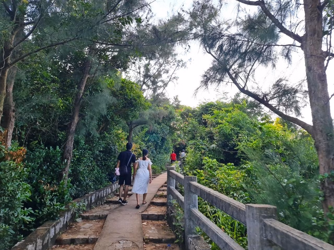 Tham quan mũi Điện chủ yếu là giới trẻ, những người thích khám phá, tìm hiểu về những vùng đất mới. Để lên được đến đỉnh, bạn cần phải đi bộ theo những lối đi nhỏ uốn lượn quanh sườn núi dài khoảng 1km.