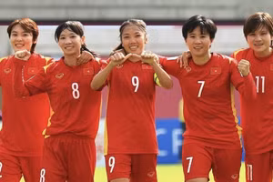 Tuyển nữ Việt Nam xếp 37 thế giới trên bảng xếp hạng FIFA.