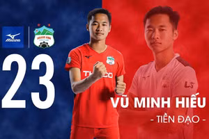 Vũ Minh Hiếu chia tay Hoàng Anh Gia Lai gia nhập Long An.