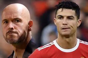 Ten Hag đáp trả mạnh mẽ với những chỉ trích từ Ronaldo.