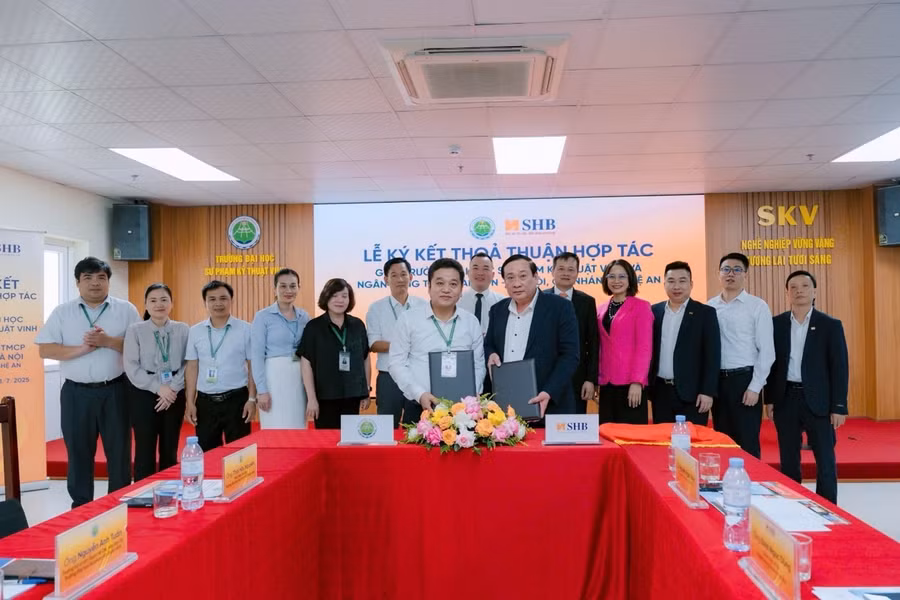 SHB Chi nhánh Nghệ An ký kết hợp tác với Trường Đại học Sư phạm Kỹ thuật Vinh