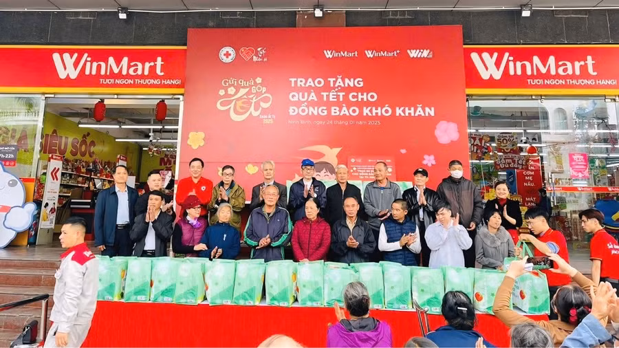 WinMart_WinMart+_WiN tích cực kêu gọi khách hàng cùng tập thể nhân viên đồng hành với chiến dịch Gửi quà Góp Tết