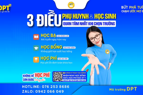 Mùa tuyển sinh 2026, thí sinh quan tâm ba yếu tố: học bạ, học bổng và học phí.