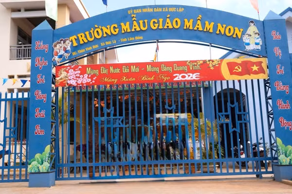 Trường Mẫu giáo Mầm Non, xã Đức Lập, tỉnh Lâm Đồng.