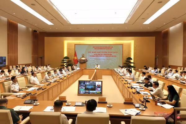 Hội nghị được kết nối trực tuyến tới các tỉnh, thành phố, Ban Chỉ đạo quốc gia các địa phương, các lực lượng chức năng.